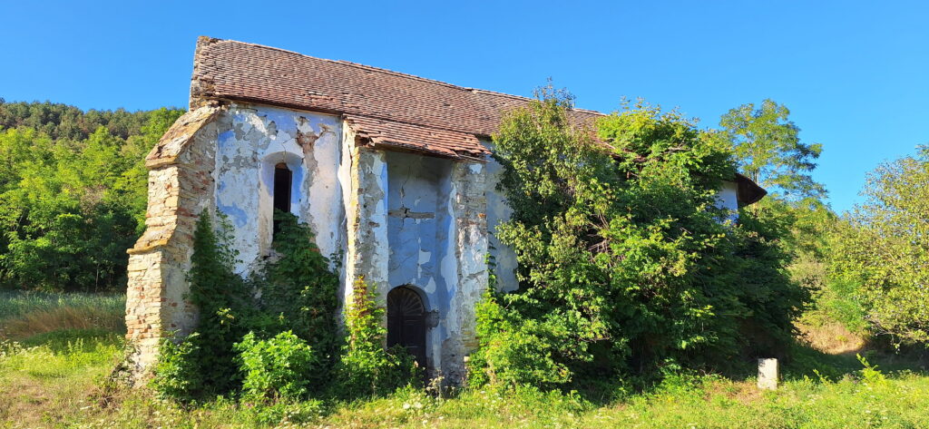Biserica reformata din Herepea, Mures, Transylvania in Ruins